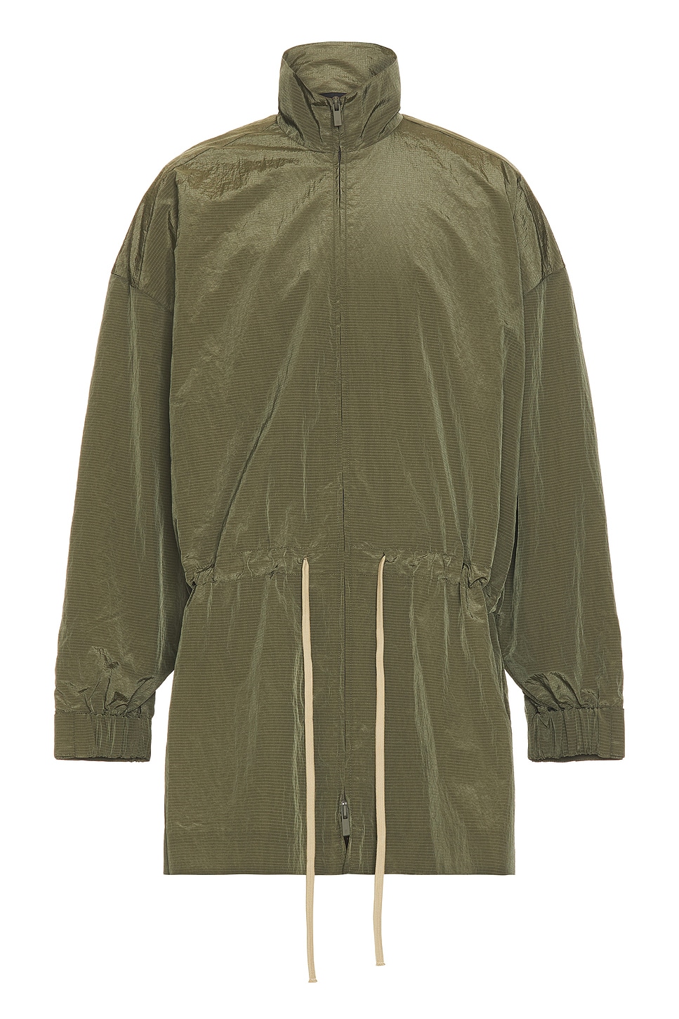 Ripstop Mockneck Anorak in Olive