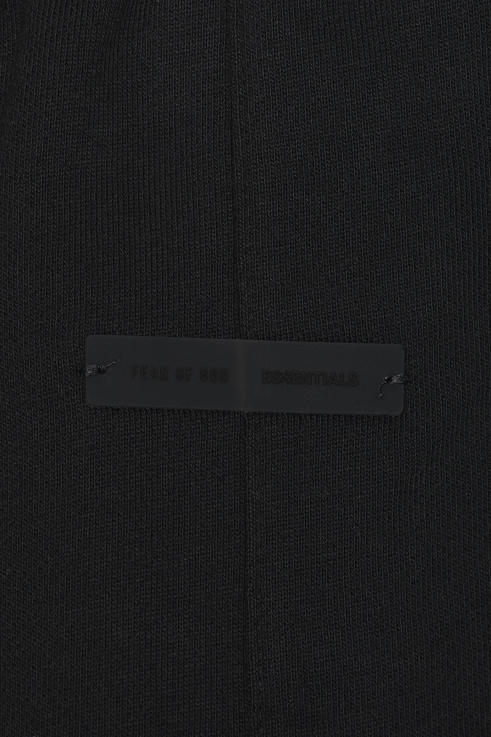 Image 3 of Fear of God ESSENTIALS Sporty Nylon Relaxed Sweatpant With Piping in Jet Black & Cloud White