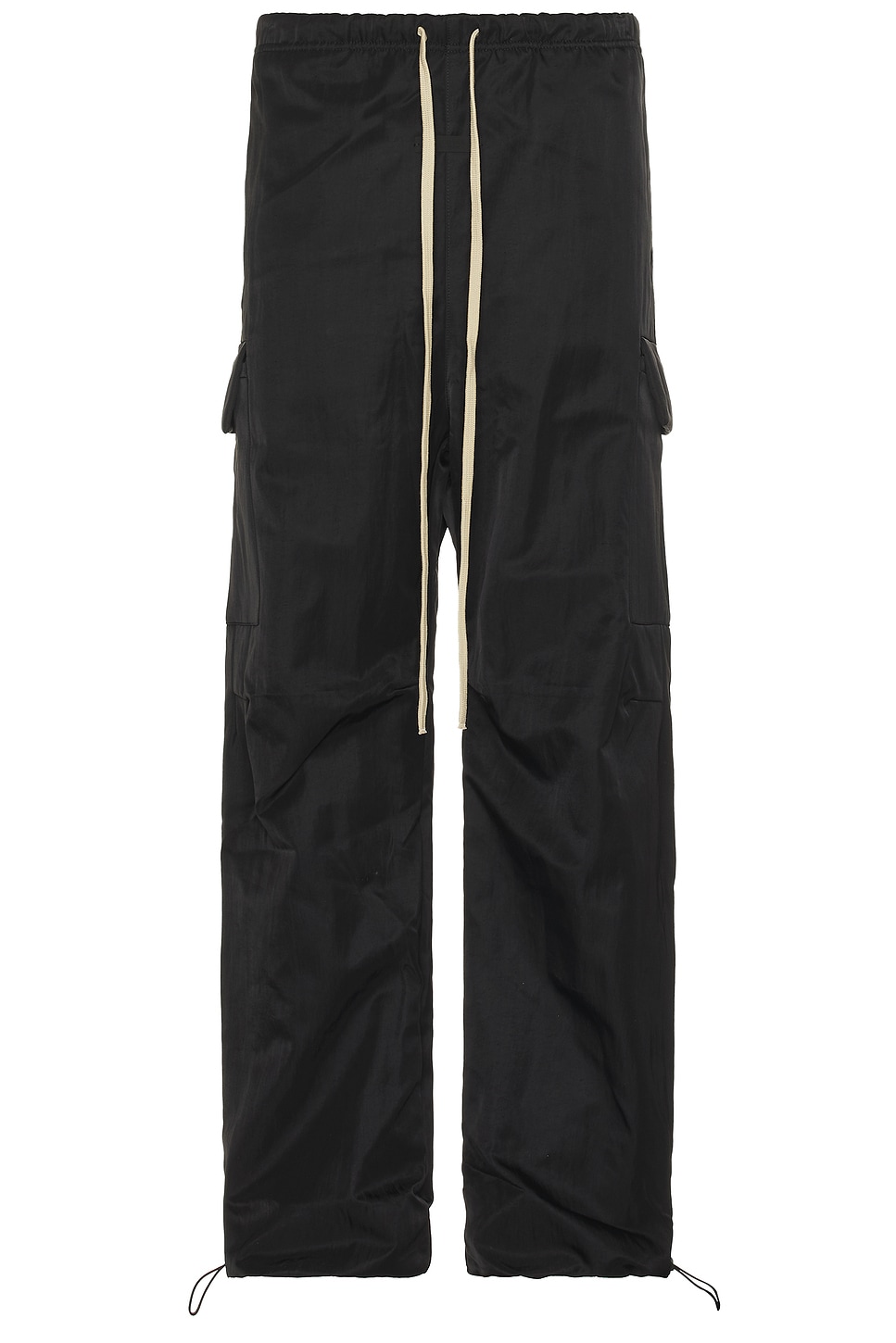 Textured Nylon Field Pant in Black