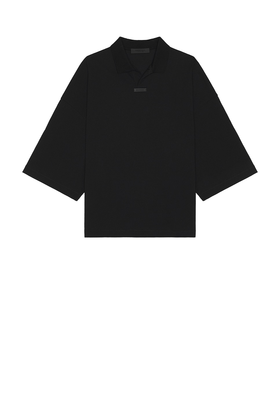 Shop Essentials Pique Polo In Black