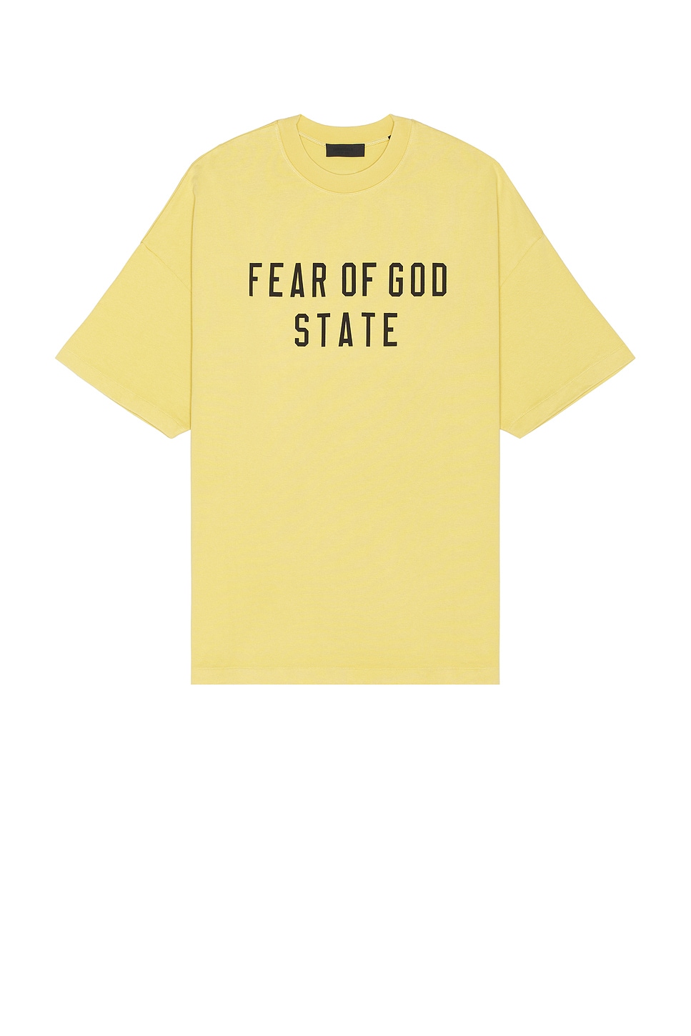 Heavy Crewneck Tee in Lemon