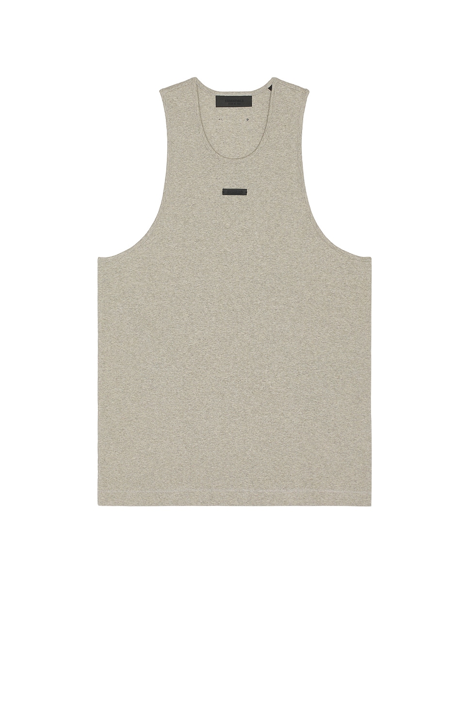 Ribbed Tank in Light Grey