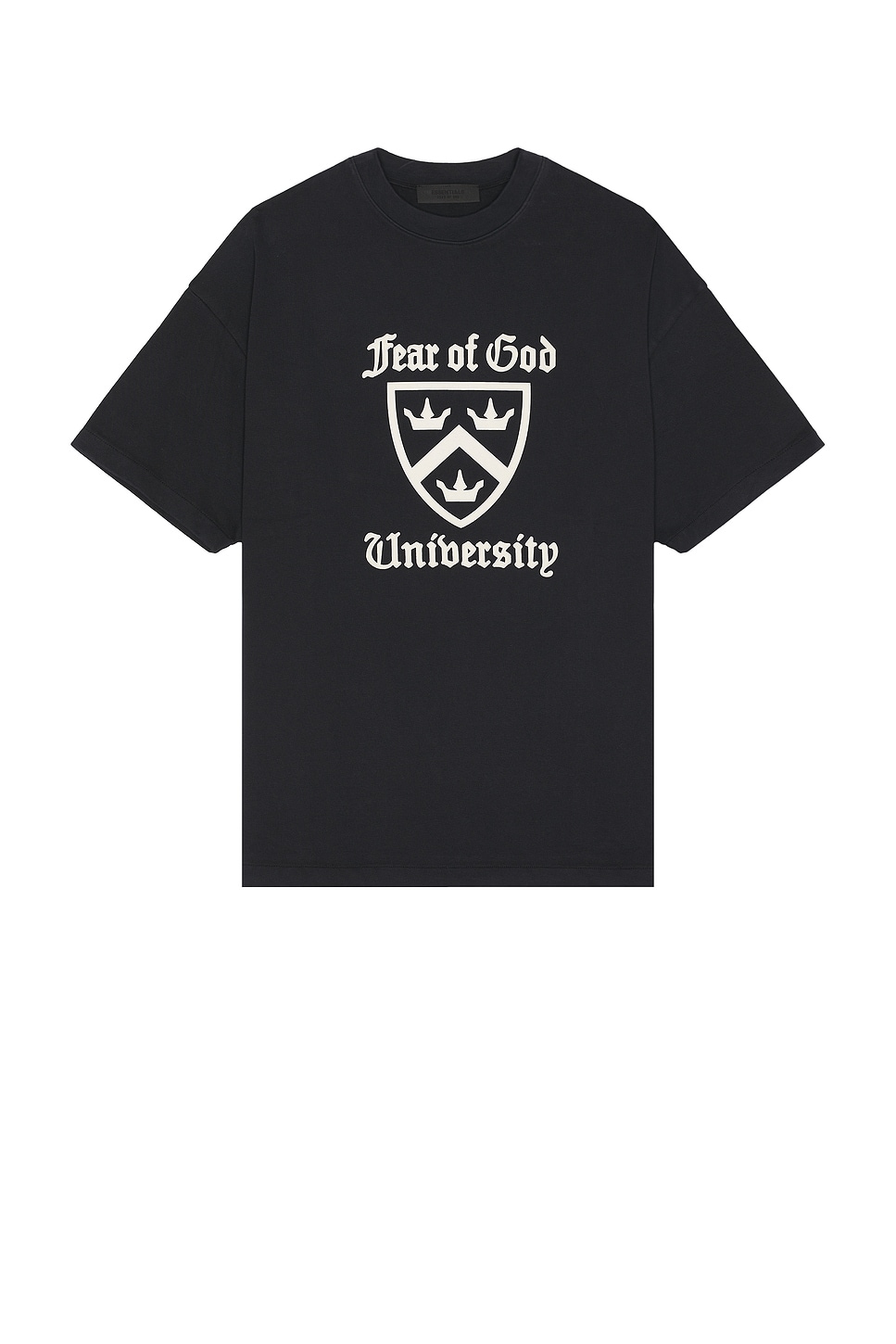 Image 1 of Fear of God ESSENTIALS Heavy Crewneck Tee in Black