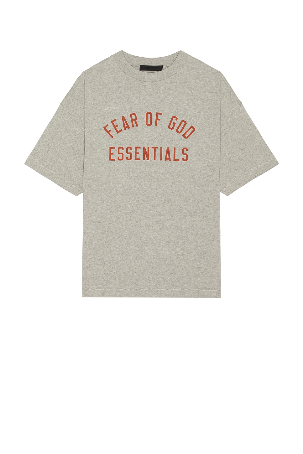 Shop Essentials Jersey Crewneck Tee In Dark Heather