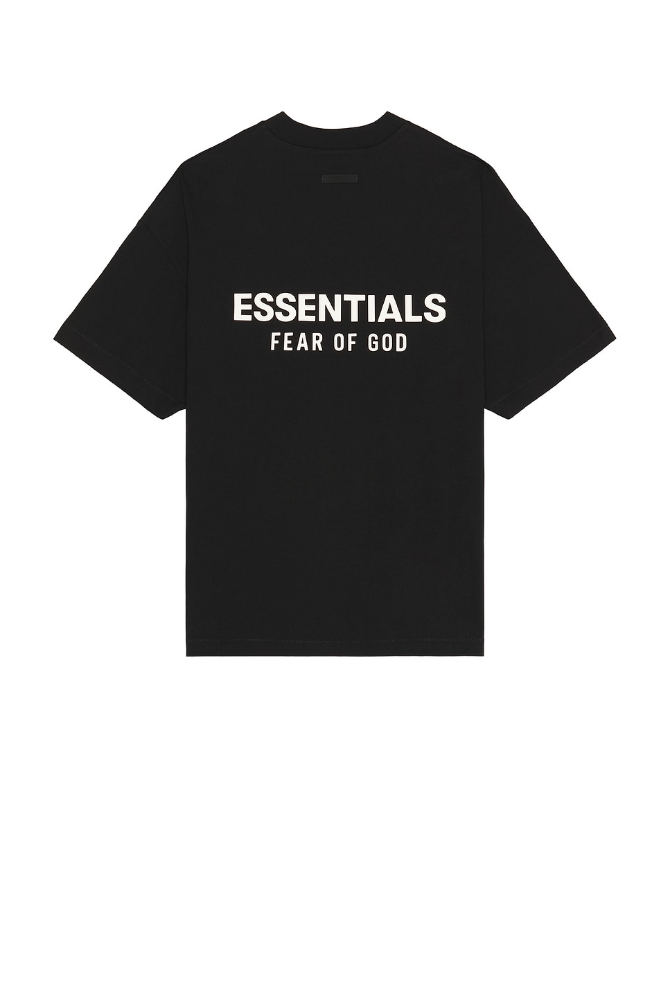 Image 1 of Fear of God ESSENTIALS Jersey Crewneck T-Shirt in Black