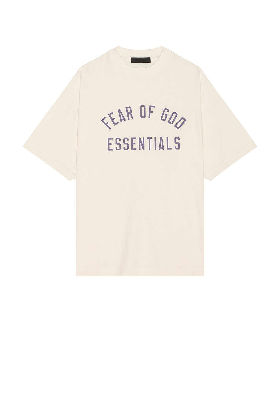 Shop Essentials Jersey Crewneck Tee In Shell