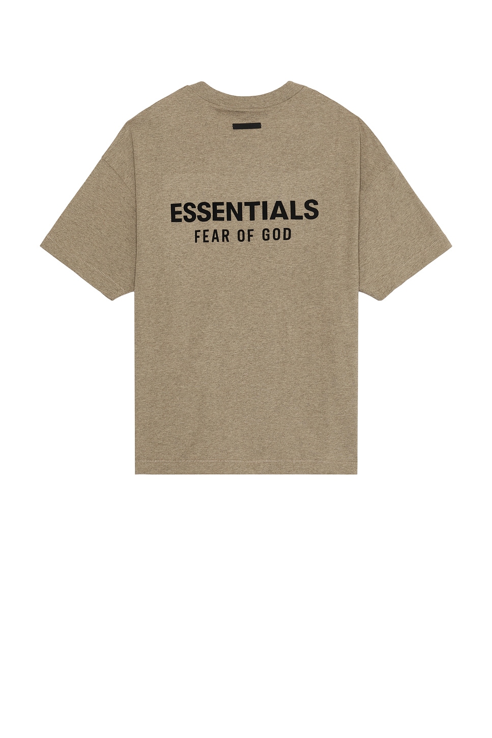 Jersey Crewneck T-Shirt in Taupe