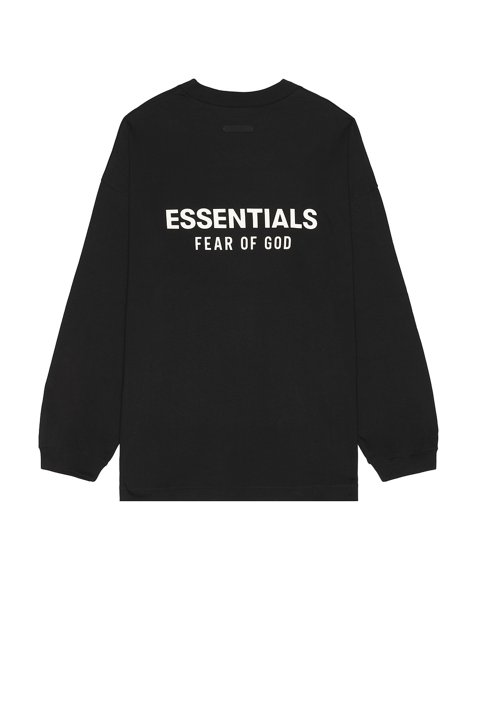 Image 1 of Fear of God ESSENTIALS Jersey Long Sleeve T-Shirt in Black