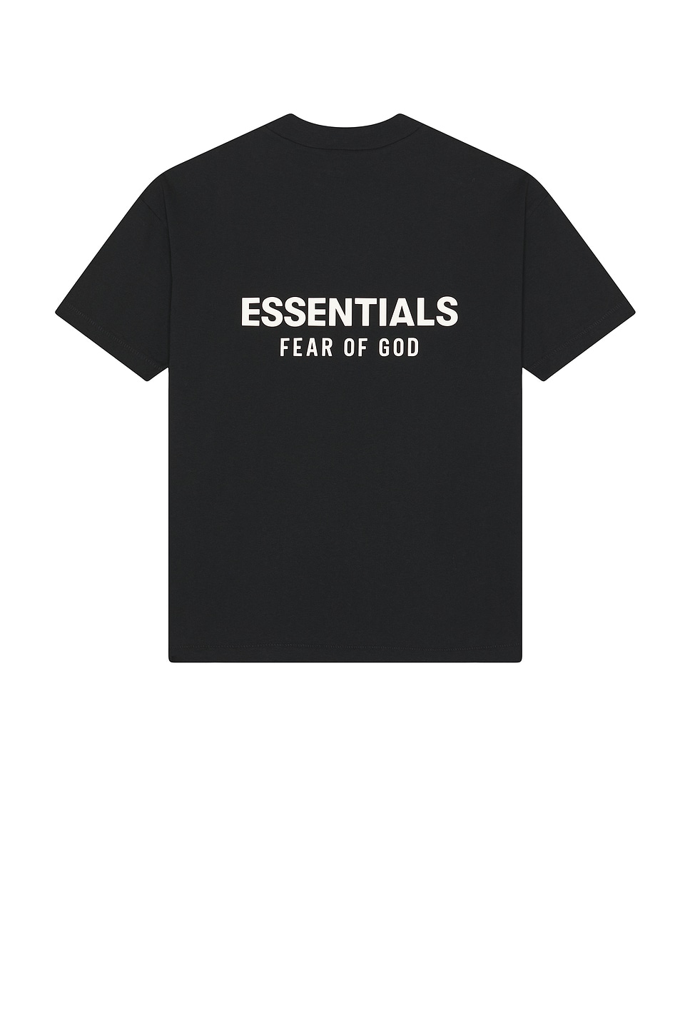 Image 1 of Fear of God ESSENTIALS Classic Fit T-Shirt in Jet Black