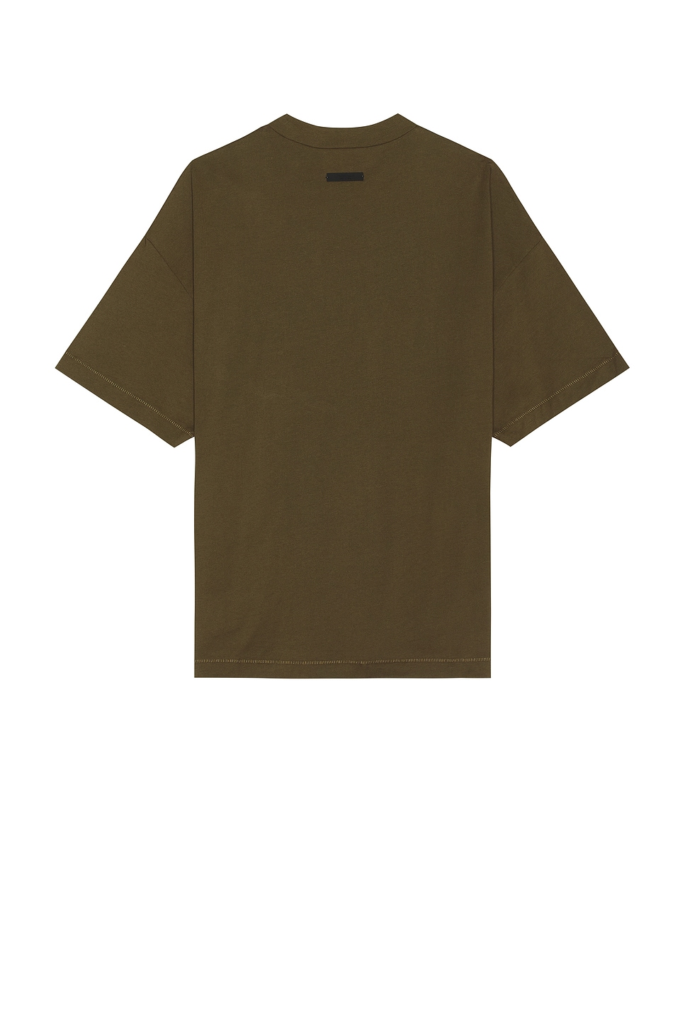 Shop Essentials Jersey Crewneck Tee In Olive