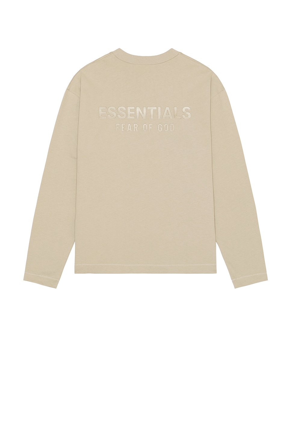 Essentials Greige Brushed Cotton Sweatshirt In Neutral