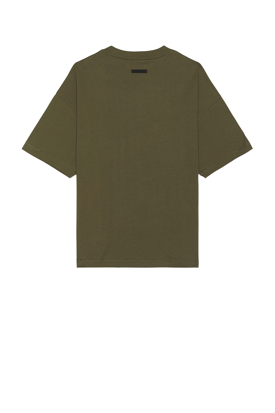 Shop Essentials Jersey Crewneck Tee In Military