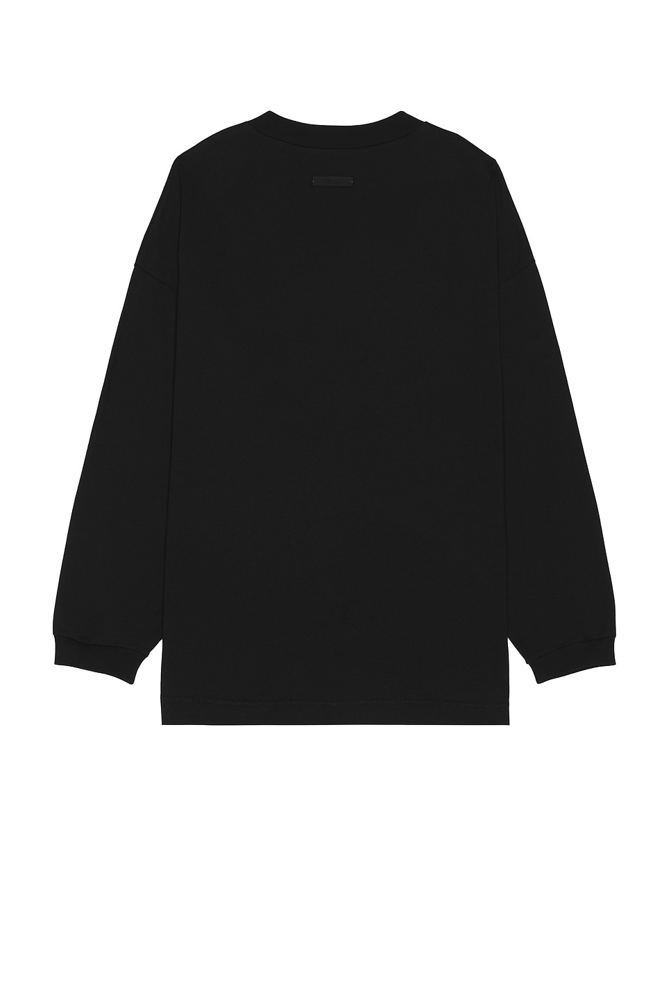 Shop Essentials Jersey Long Sleeve Tee In Black