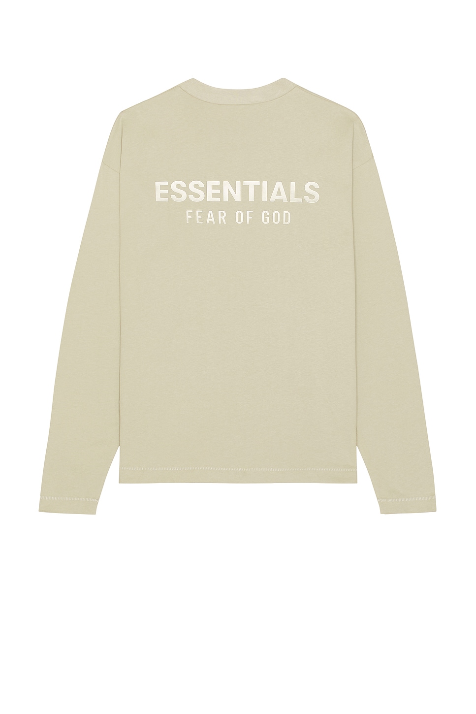 Image 1 of Fear of God ESSENTIALS Classic Fit Long Sleeve Tee in Abbey Stone