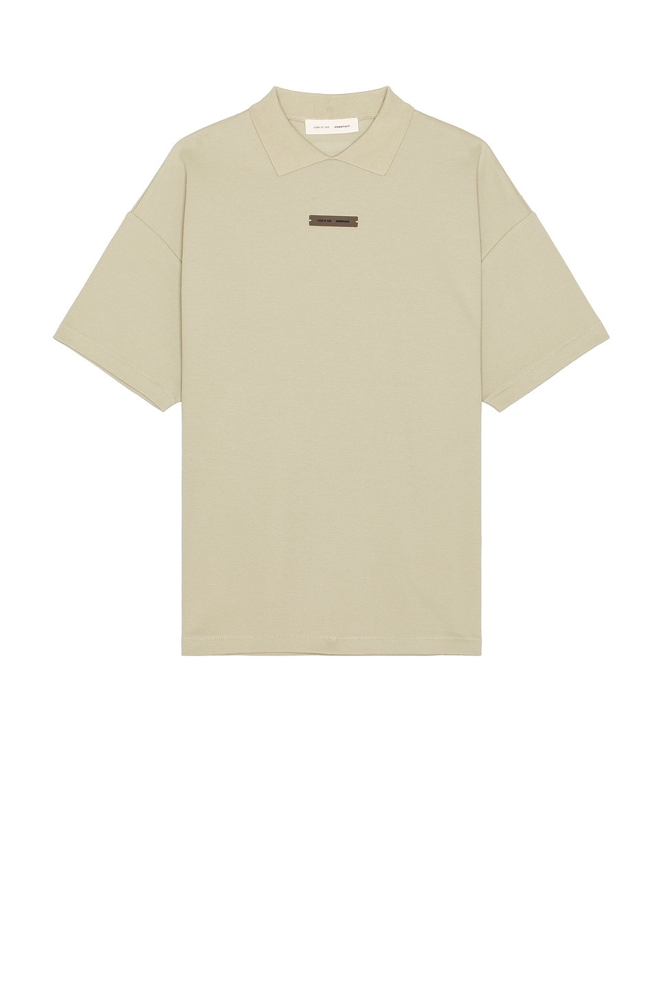 Image 1 of Fear of God ESSENTIALS 90s Fit Pique Polo in Abbey Stone