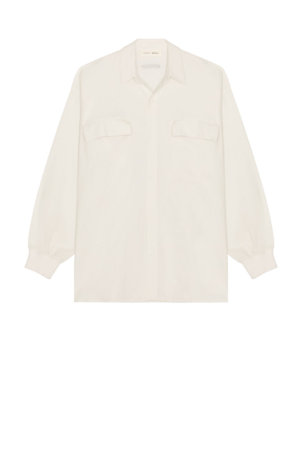 Image 1 of Fear of God ESSENTIALS Oxford Shirt in Cloud White