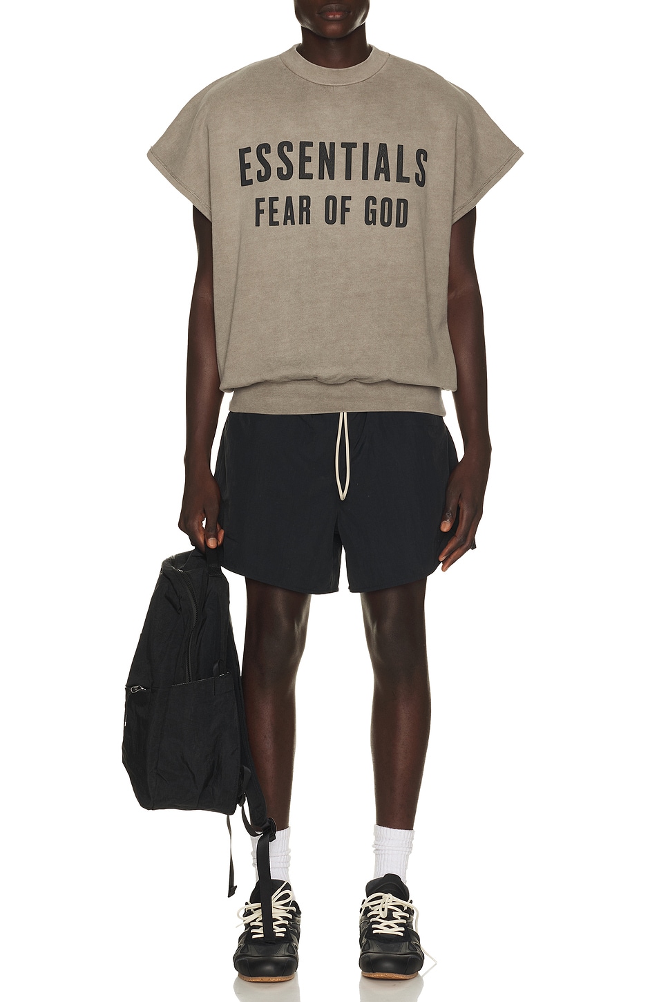 Essentials Drawstring Swim Trunks In Multi