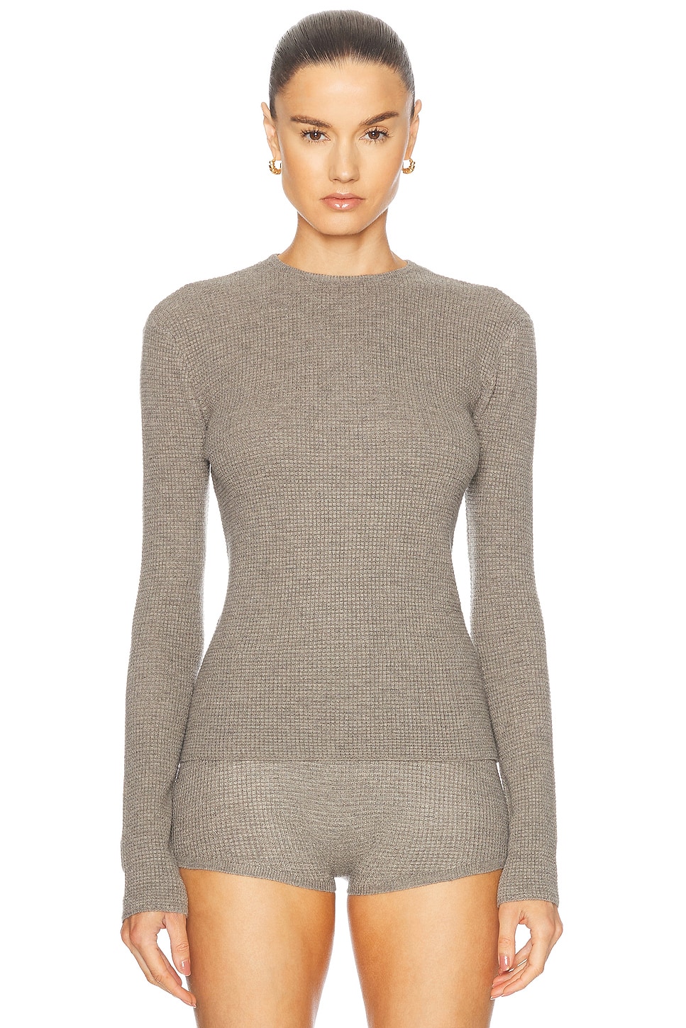 Fitted Sweater in Grey