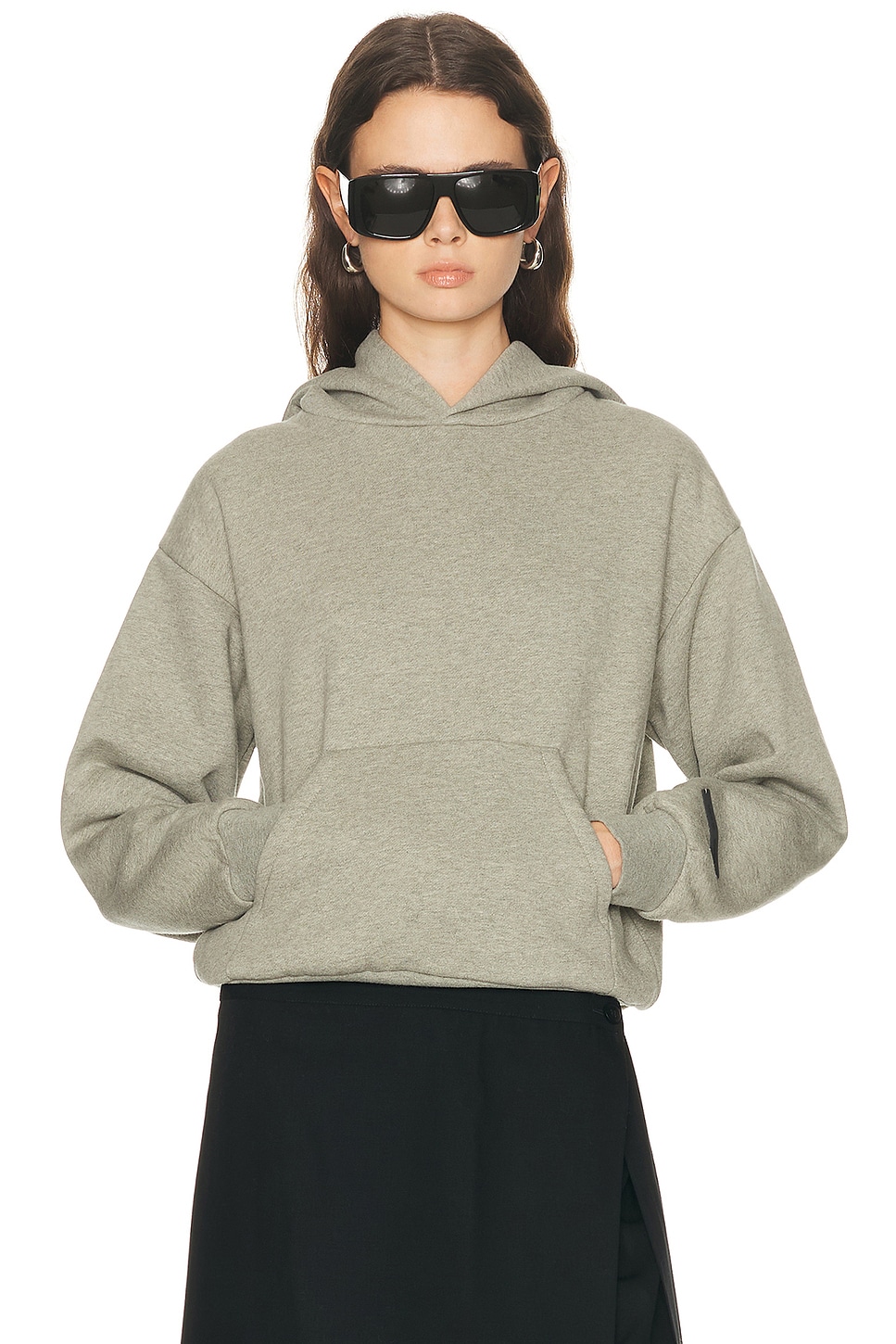 Essentials Fleece Classic Fit Hoodie In Green