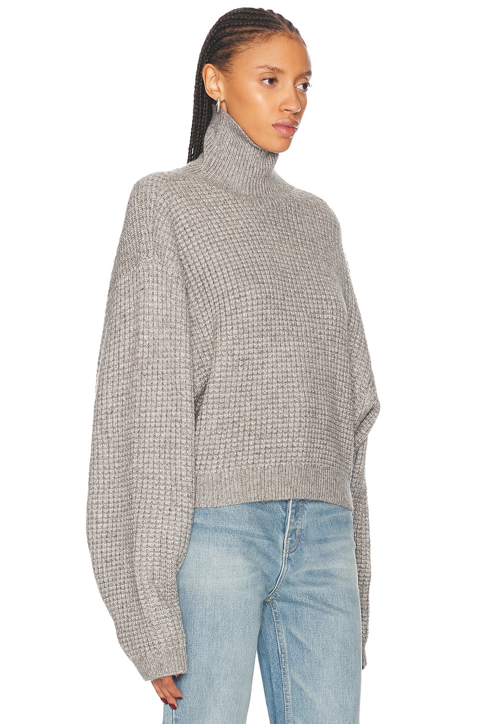 ESSENTIALS CROPPED TURTLENECK SWEATER 