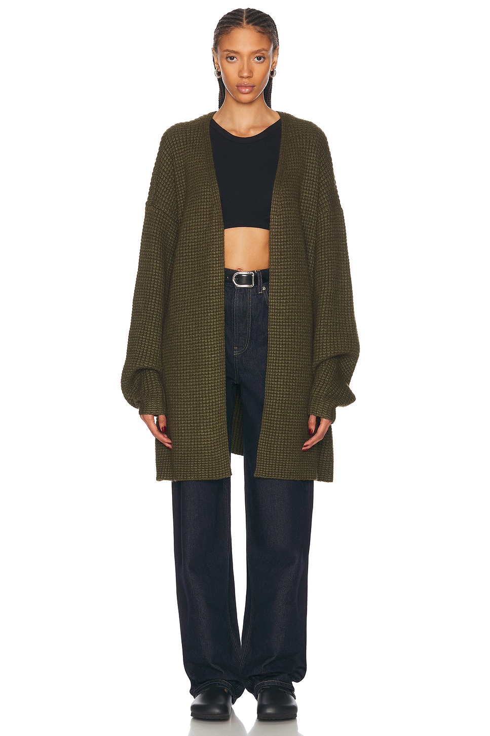 Long Cardigan in Green