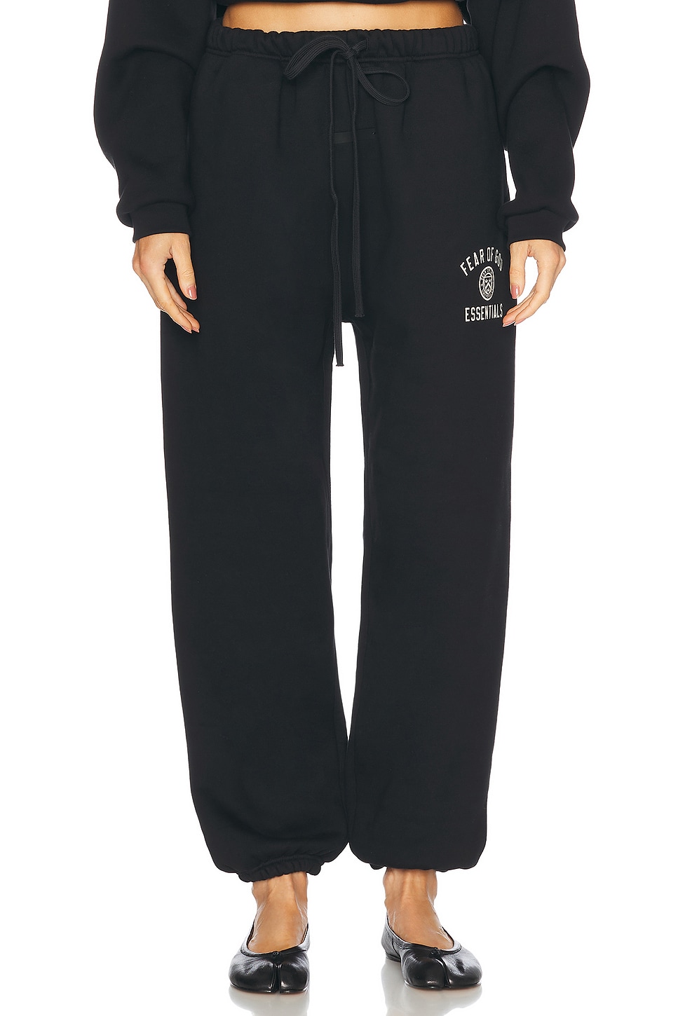 Fleece Jogger in Black