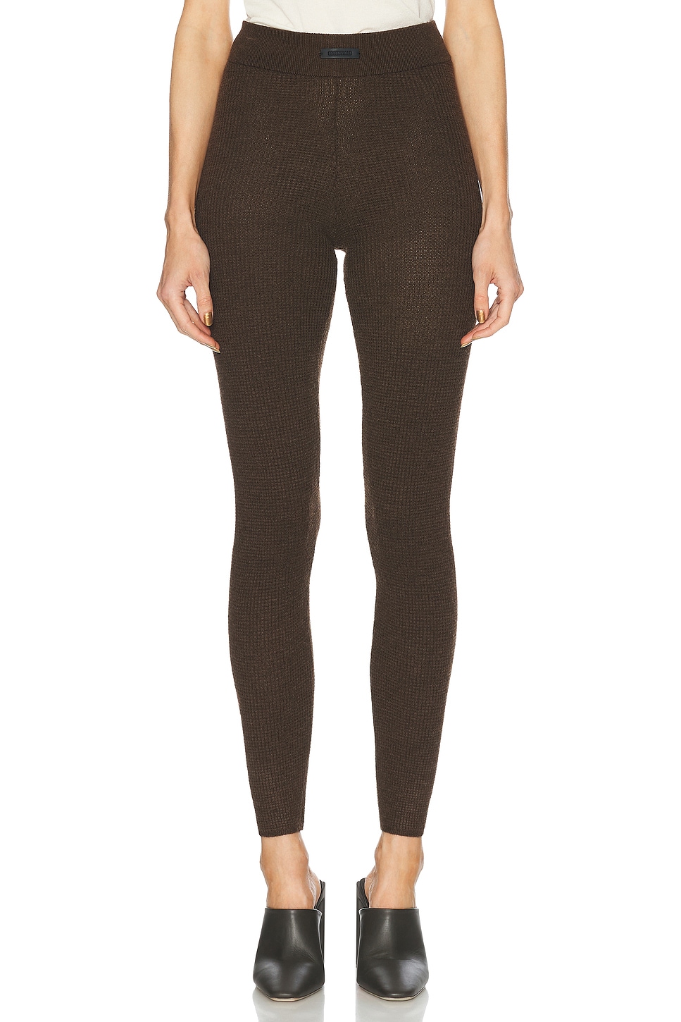 Waffle Legging in Brown