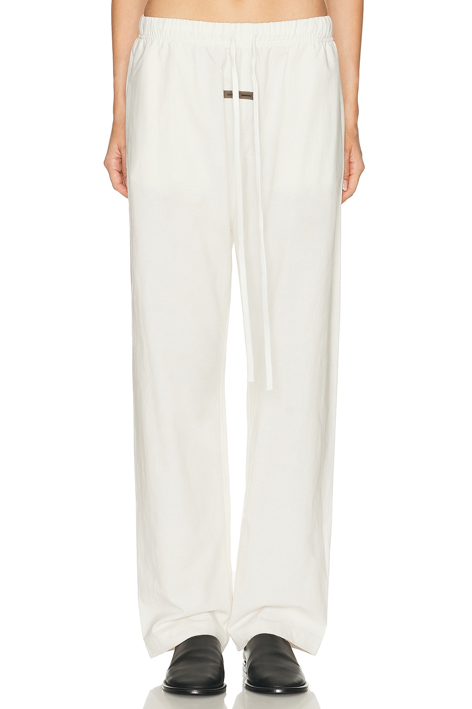 Image 1 of Fear of God ESSENTIALS Brushed Oxford Relaxed Pant in Cloud White