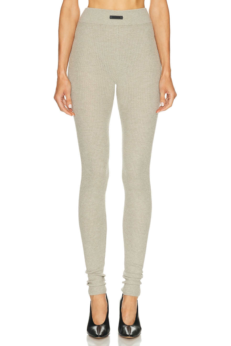 Essentials Waffle Legging In Gray
