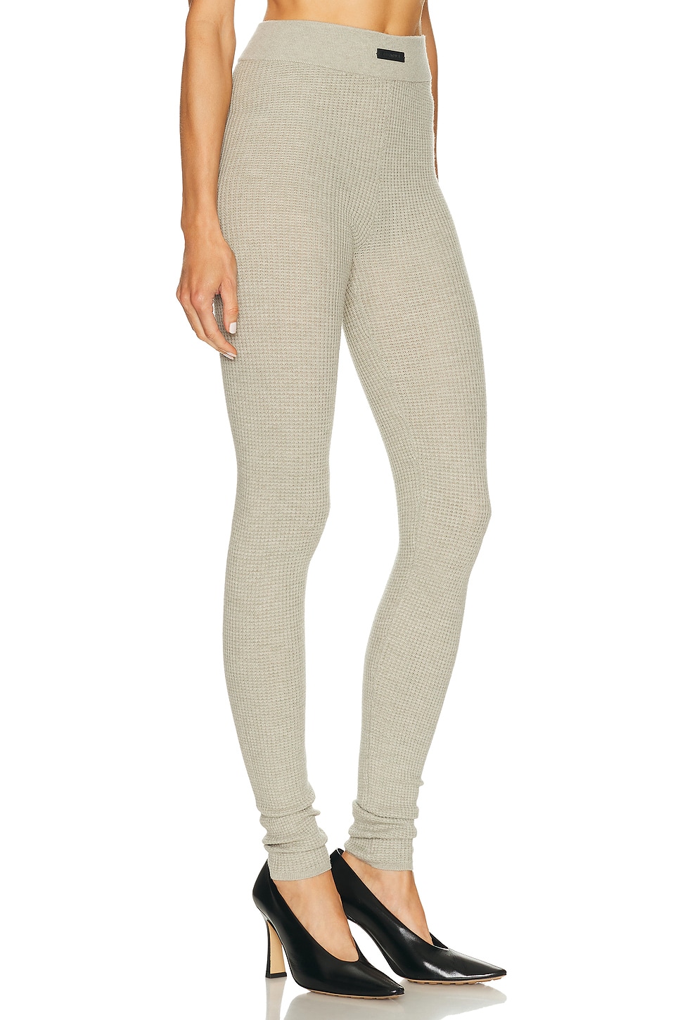 Essentials Waffle Legging In Gray