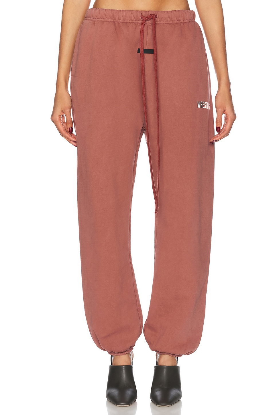 Heavy Fleece Sweatpant in Red