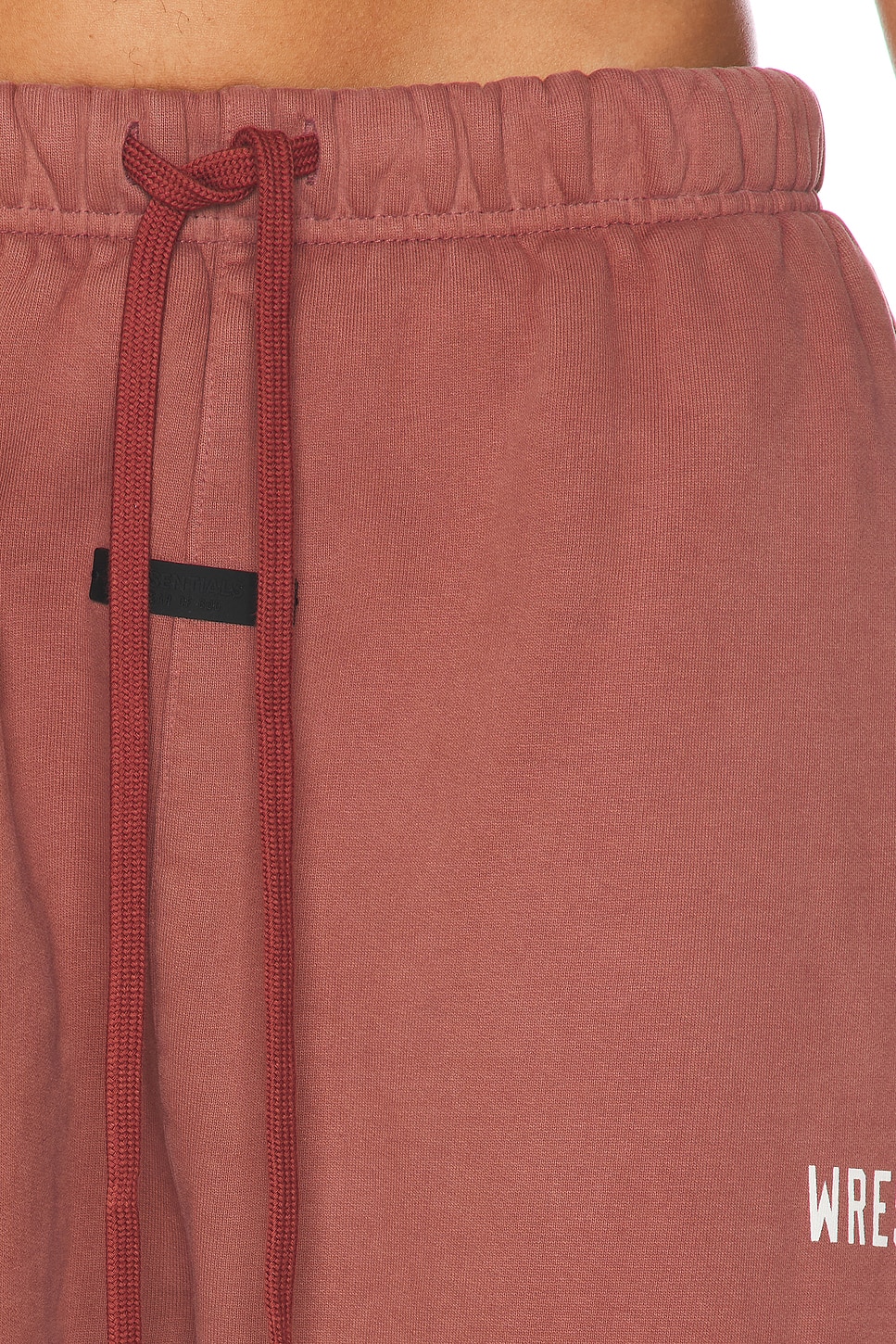 Image 6 of Fear of God ESSENTIALS Heavy Fleece Sweatpant in Crimson