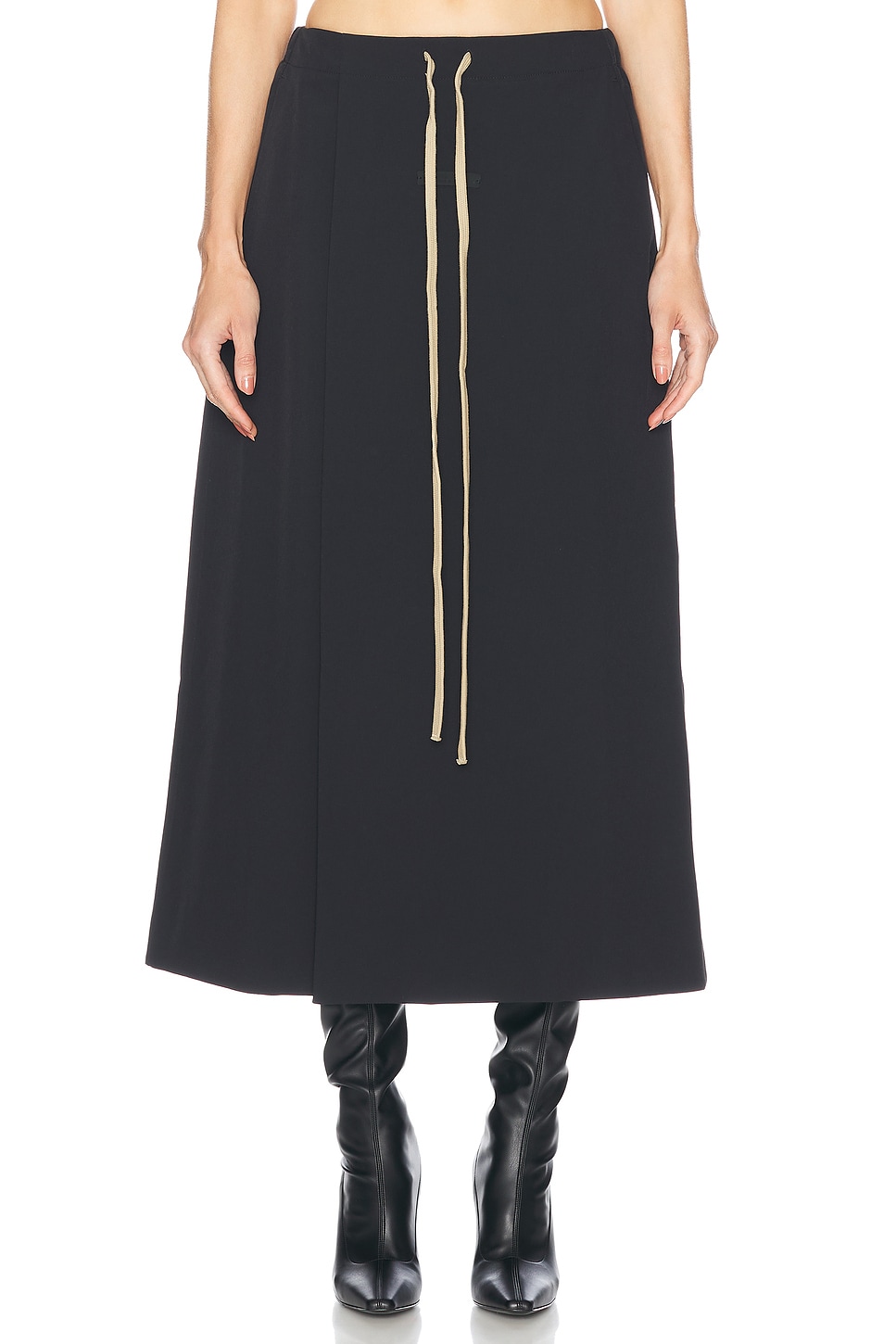 Image 1 of Fear of God ESSENTIALS Wrap Skirt in Black