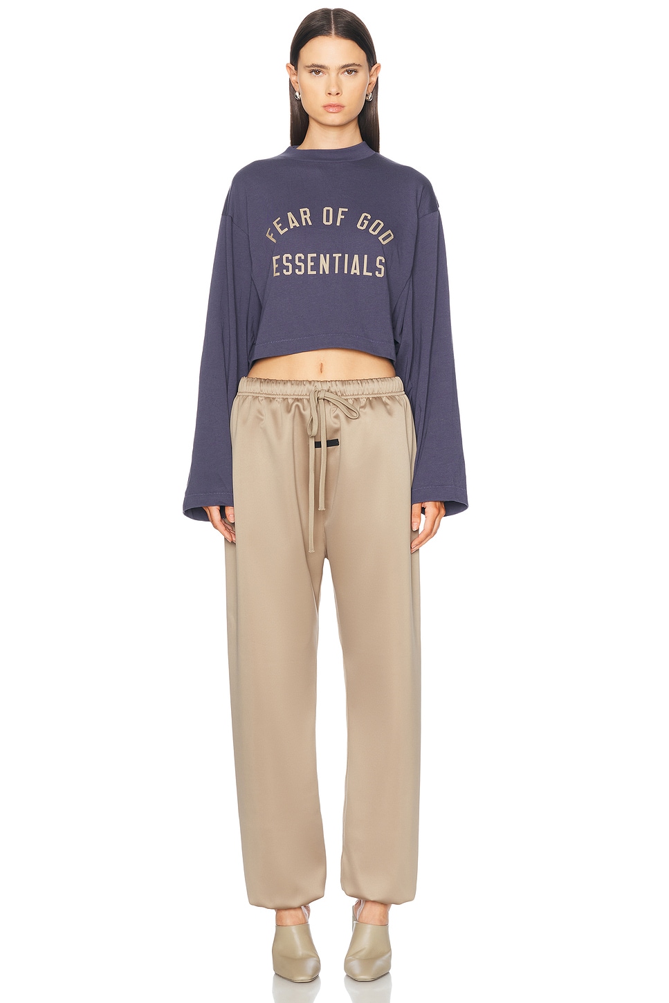 Cropped Long Sleeve T-Shirt