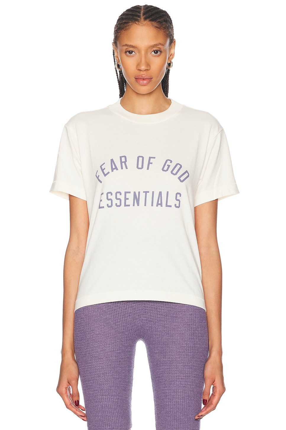 Shop Essentials Crewneck T-shirt In Shell