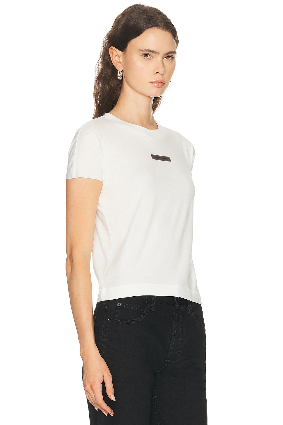 Essentials Cap Sleeve Tee In White
