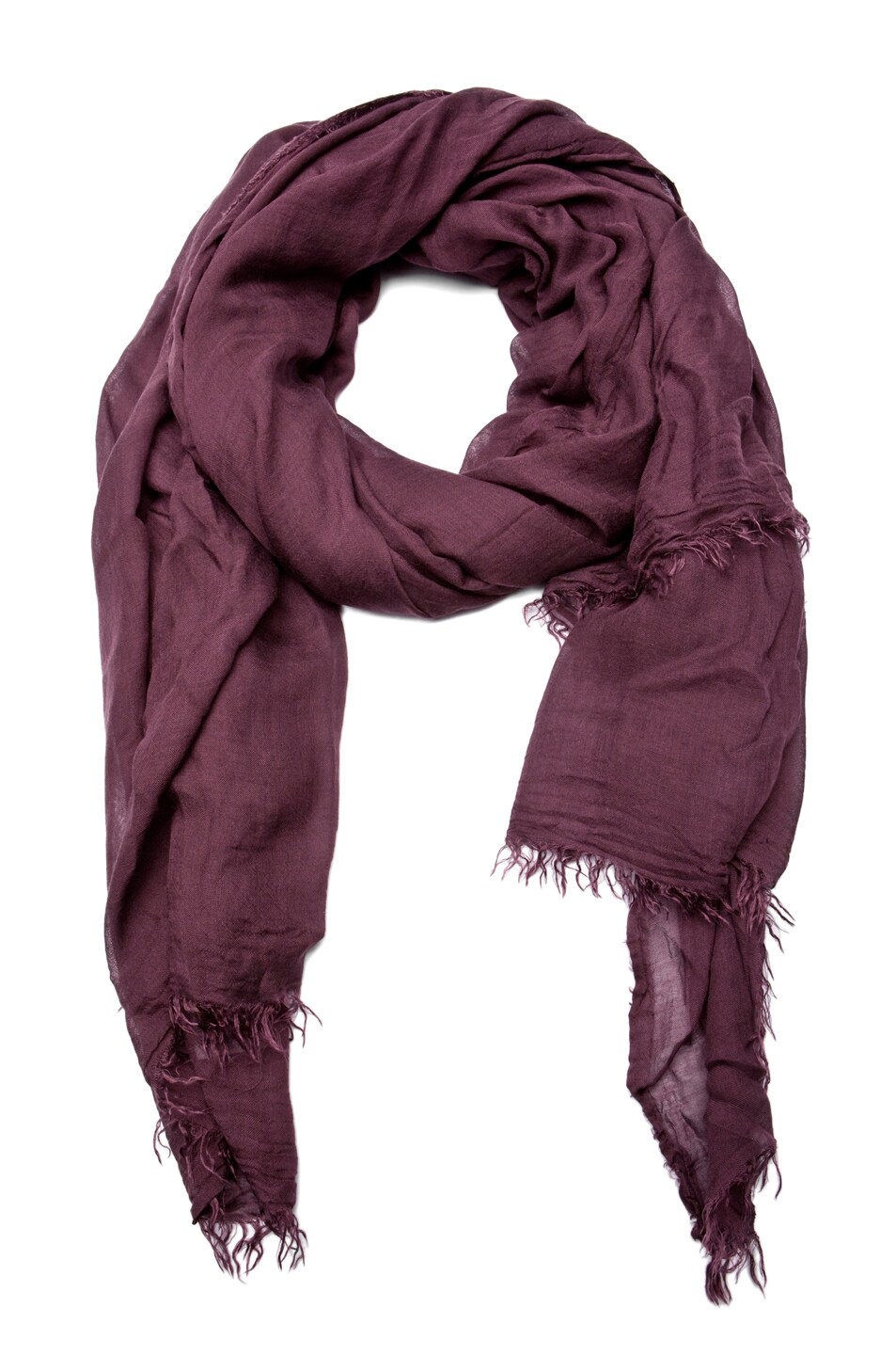 Image 1 of Faliero Sarti Solid Tobby's Scarf in Burgundy