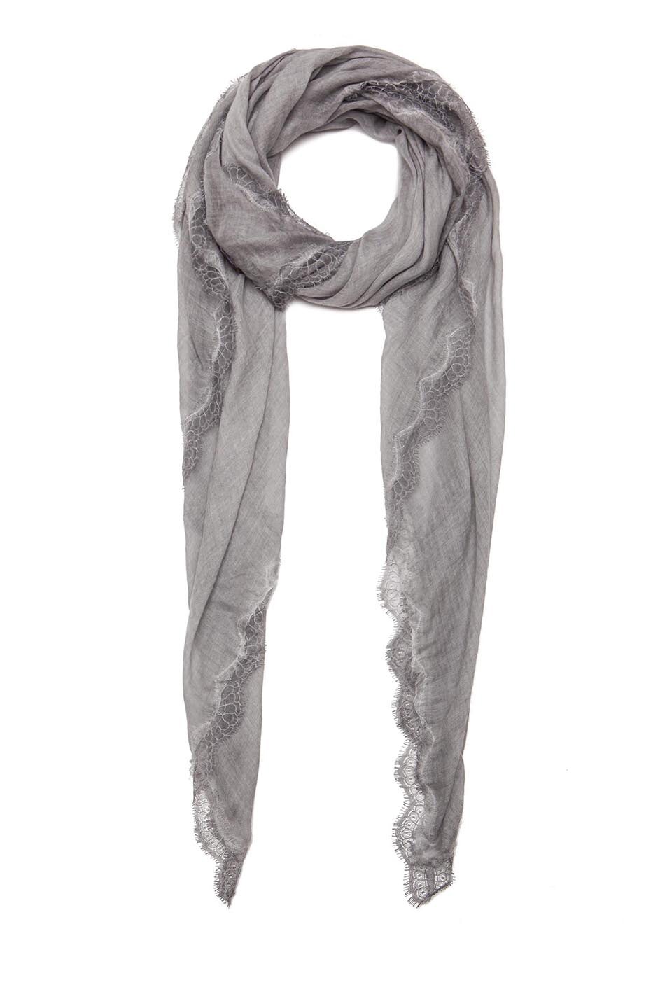 Image 1 of Faliero Sarti Ruby Modal & Wool Scarf in Grey
