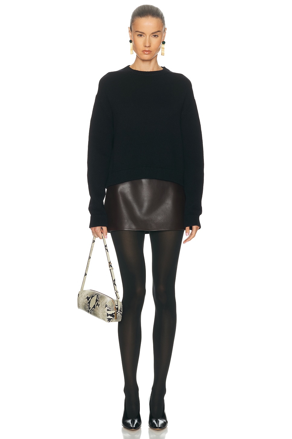 Falke Pure Matt 50 Semi Opaque Tights In Black