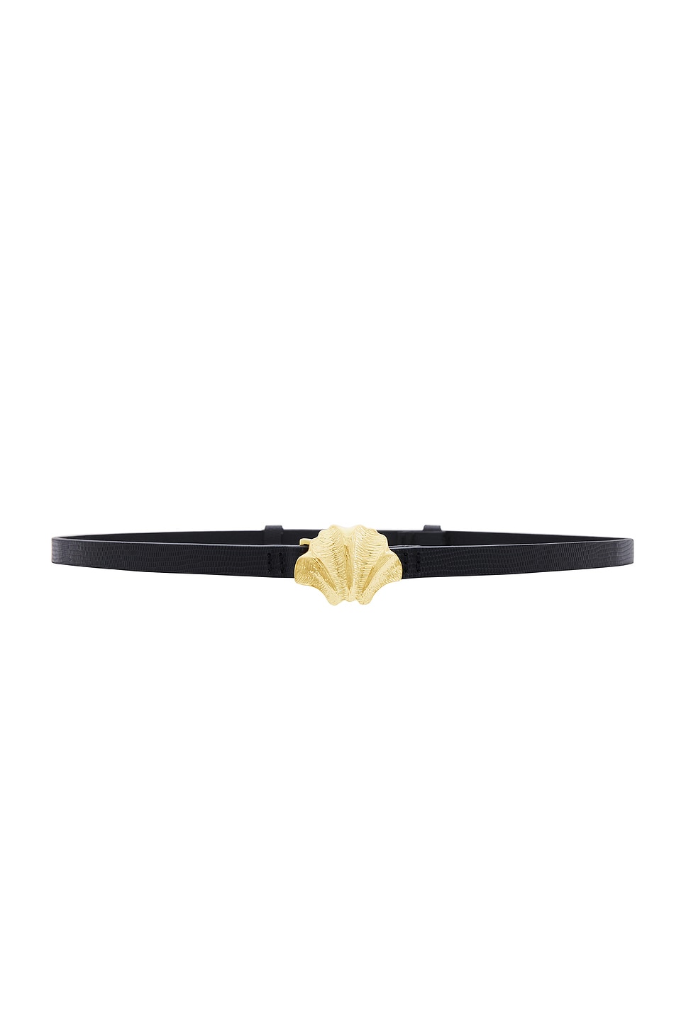 Gingko Leaf Belt in Black