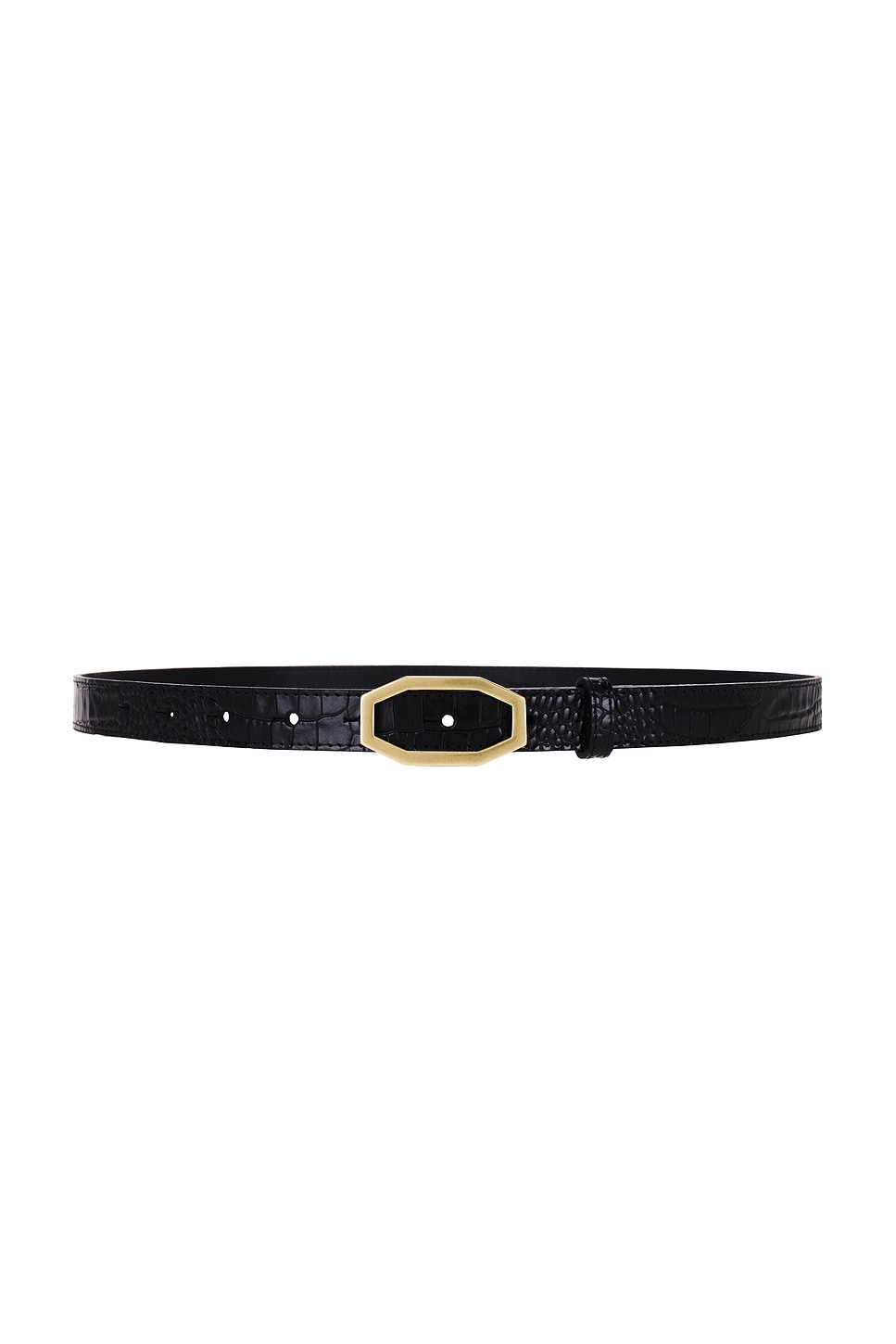 Angular Buckle Belt in Black