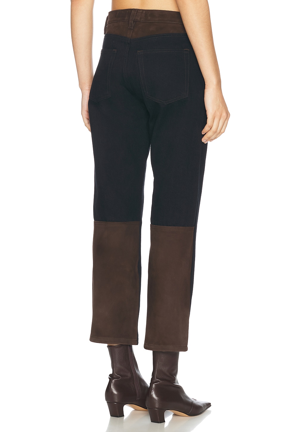 Image 1 of FRAME The Equestrian Straight in Trouble Suede