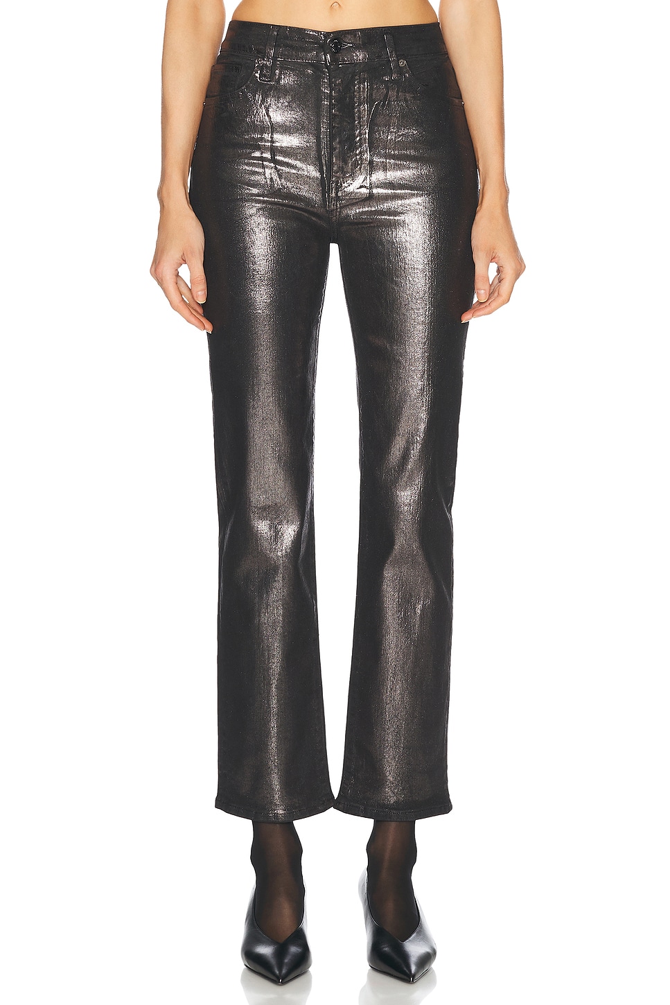 Image 1 of FRAME Le Sleek Straight in Gunmetal Chrome