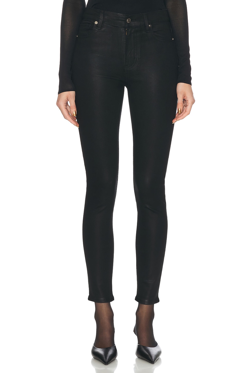 Image 1 of FRAME X Alix Earle The Alix in Black Coated