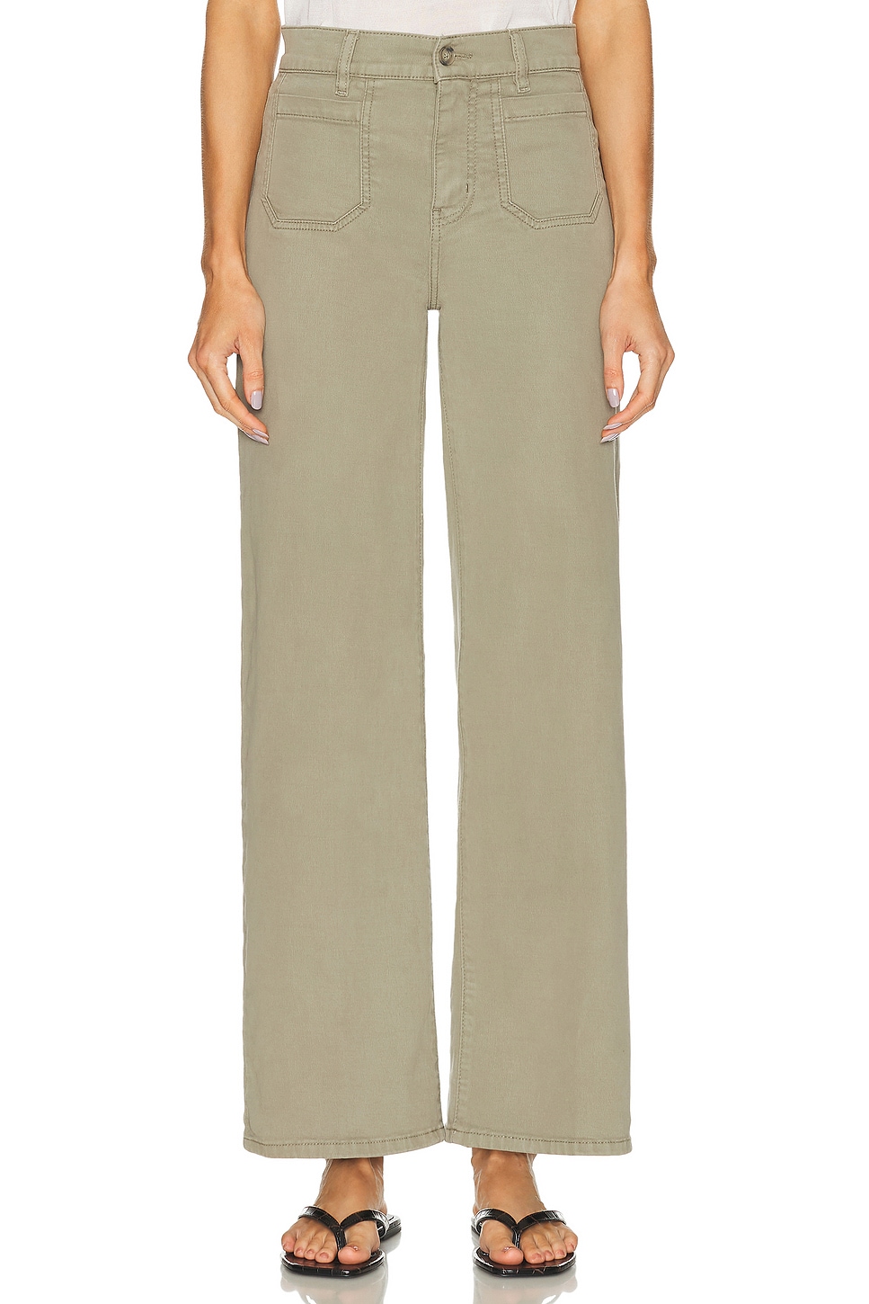 Le Slim Palazzo Modernist Pocket in Olive