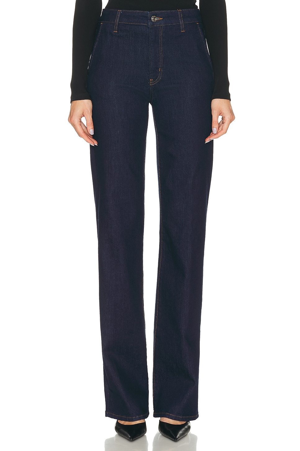 Image 1 of FRAME The Straight Trouser Jeans in Rinse