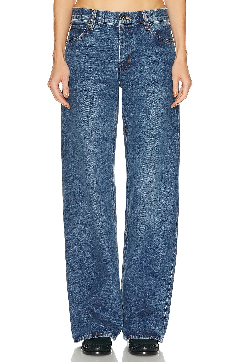 Image 1 of FRAME The Stroll Jeans in Partridge