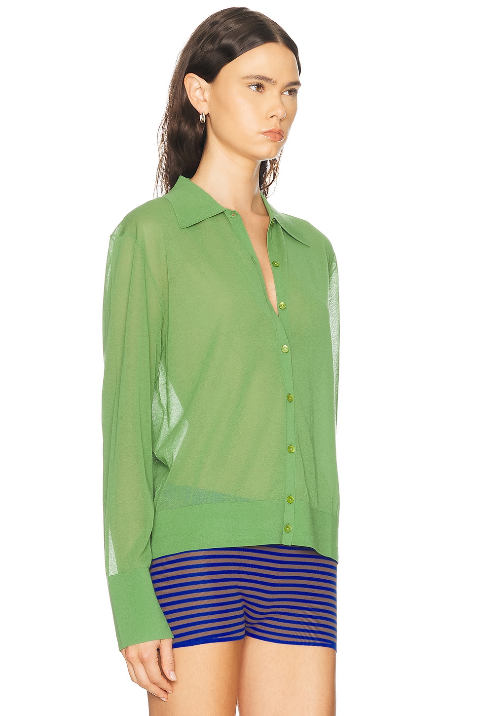 FRAME The Collared Cardigan | Thumbnail 2 FRAME The Collared Cardigan | Thumbnail 2