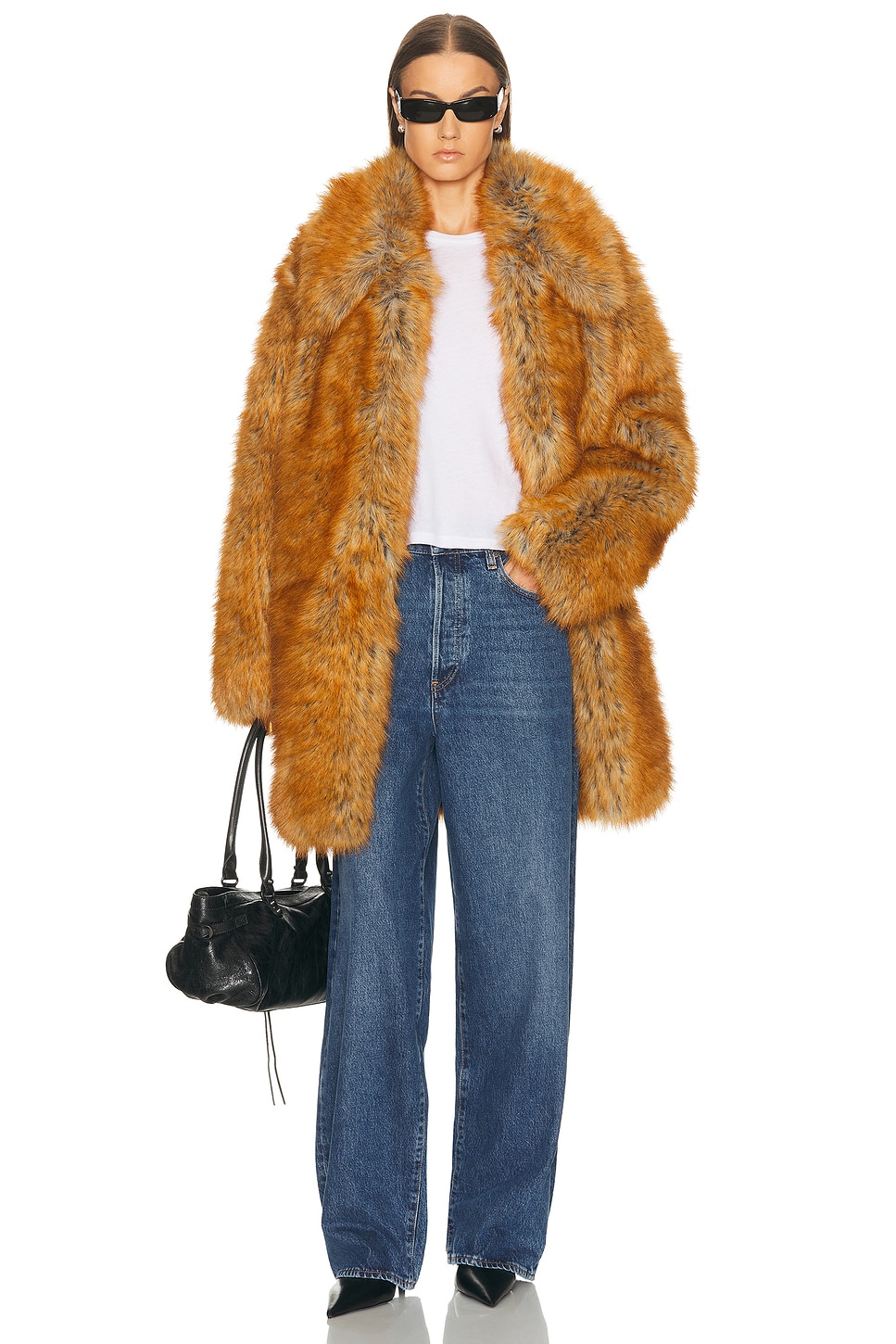 Image 1 of FRAME X Amelia Gray Amelia Coat in Truffle