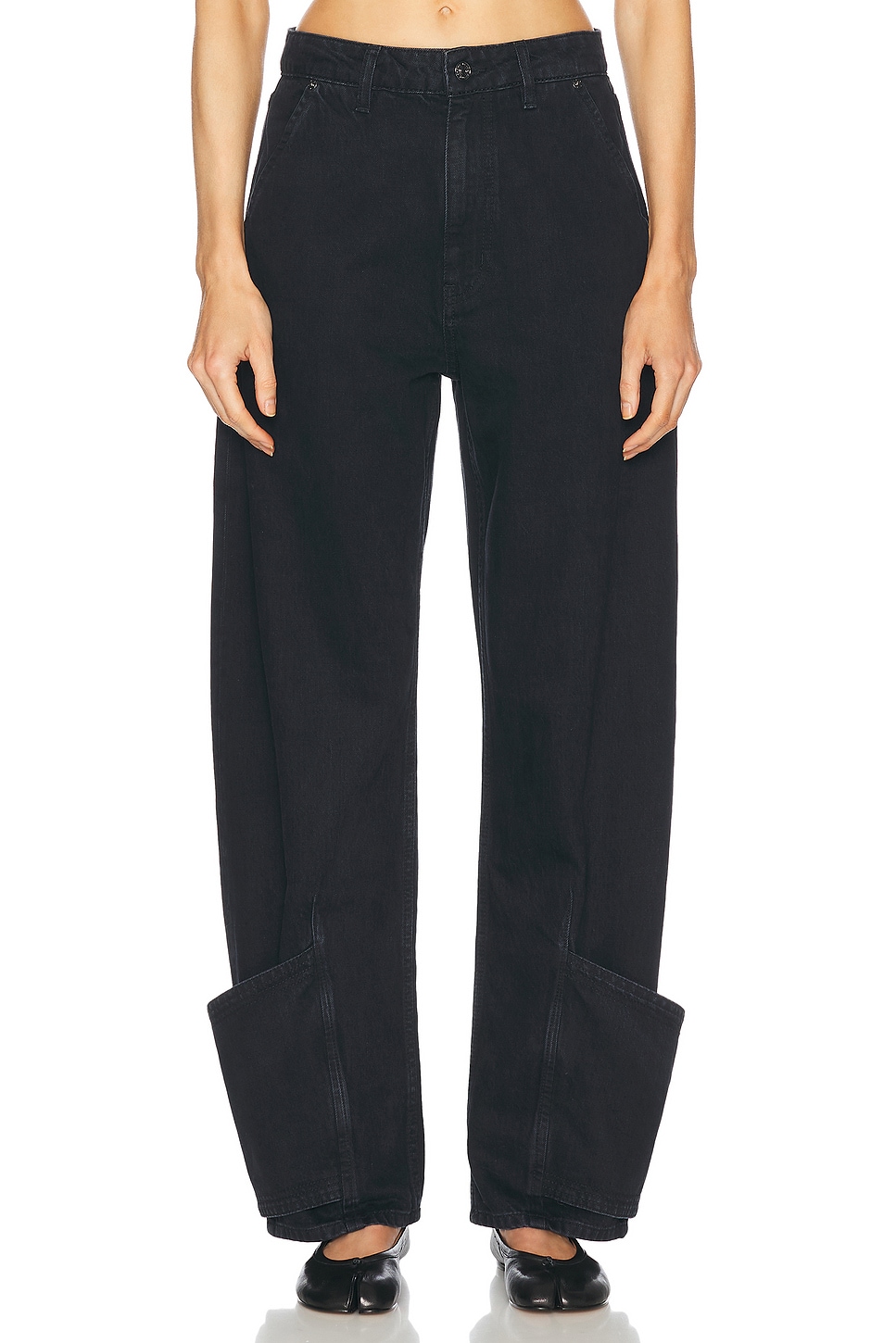 Image 1 of FRAME Tab Trouser in Trouble
